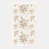 Rustieke herfst Rozen Waterverf Botanisch Servet (Voorkant)