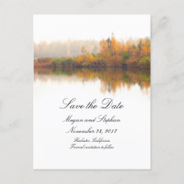 Rustieke Herfst Save the Date Aankondigingskaart