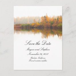 Rustieke Herfst Save the Date Aankondigingskaart