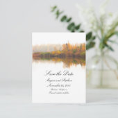 Rustieke Herfst Save the Date Aankondigingskaart (Staand voorkant)