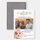 Rustieke Herfst Save The Date Trouwdag Magneet (Voorkant / Achterkant)