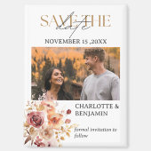 Rustieke Herfst Save The Date Wedding Magneet (Voorkant)