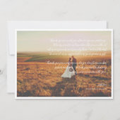 Rustieke Herfst Schuur Trouwfoto Dank u Bedankkaart (Achterkant)