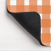 Rustieke Herfst Sinaasappel White Gingham Muismat (Hoek)