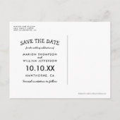 Rustieke Herfst String Lights Herfst Save the Date Aankondigingskaart (Achterkant)