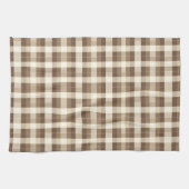 Rustieke Herfst Thanksgiving Bruin Patroon Theedoek (Horizontaal)