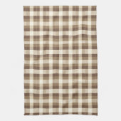 Rustieke Herfst Thanksgiving Bruin Patroon Theedoek (Verticaal)