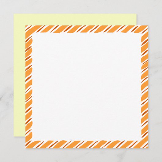 Rustieke Herfst Thanksgiving Rand Aangepaste tekst Feestdagenkaart (Voorkant / Achterkant)