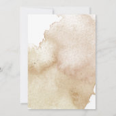 Rustieke herfst tinten waterverf bloemmotief save the date (Achterkant)