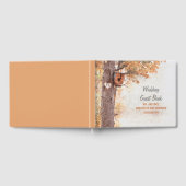 Rustieke Herfst Tree en gesneden hart bruiloft Gastenboek (Volledig)