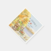 Rustieke herfst veranda | THANKSGIVING Servet (Hoek)