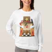 Rustieke Herfst vogelverschrikker met pompoenen en T-shirt (Voorkant)