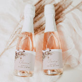 Rustieke herfst vrijgezellenfeest Mousserende Wijn Sparkling Wijnetiket