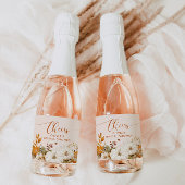 Rustieke herfst vrijgezellenfeest Mousserende Wijn Sparkling Wijnetiket