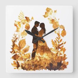 Rustieke Herfst Wedding Muur Klok