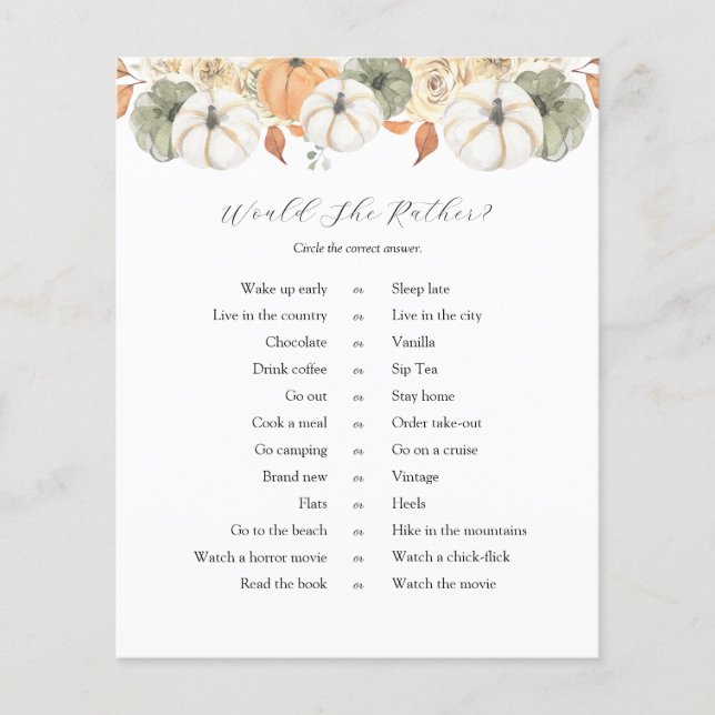 Rustieke herfst wil ze liever spel (Voorkant)