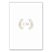 Rustieke herfst Wildflower bruiloft tafel nummers Kaart (Achterkant)