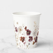 Rustieke Herfst Wildflowers Papieren Bekers (Rechts)