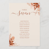 Rustieke Herfst Zittijd Plaatje Tafelnummer (Achterkant)