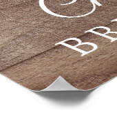 Rustieke herfst zonnebloem bruiloft Welcome bord Poster (Hoek)