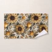 Rustieke herfst Zonnebloemen & Citrus Bad Handdoek (Handdoek)