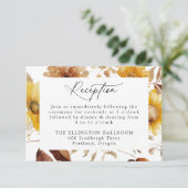 Rustieke herfst Zonnebloemen en Wildflowers Recept Informatiekaartje (Staand voorkant)