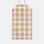 Rustieke Herfstbladeren Bruiloft Cadeaulabel (Achterkant)