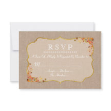 Rustieke Herfstbladeren Linnen Canvas RSVP