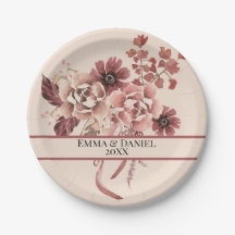 Rustieke Herfstbloei Lichte Beige Waterverf