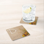 Rustieke herfstbloemen bruiloft Onderzetters (Insitu)