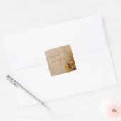 Rustieke herfstbloemen bruiloft Sticker (Envelop)