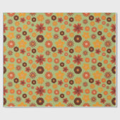 Rustieke Herfstbloemen Naadloze Herfst Verjaardage Cadeaupapier (Vlak)