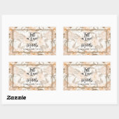 Rustieke herfstbloemen rechthoekige sticker (Vel)