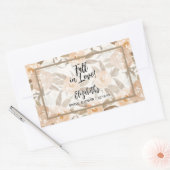 Rustieke herfstbloemen rechthoekige sticker (Envelop)