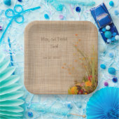 Rustieke herfstbloemen Trouwpapier Borden Papieren Bordje (Feest)