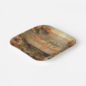 Rustieke herfstboerderij stijl Thanksgiving Papieren Bordje (Gebogen)