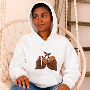 Rustieke herfstbos Natuur Hoodie