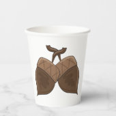 Rustieke herfstbos Natuur Papieren Bekers (Voorkant)