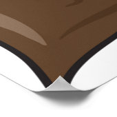 Rustieke herfstbos Natuur Poster (Hoek)