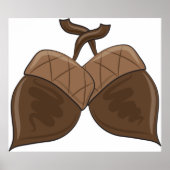 Rustieke herfstbos Natuur Poster (Voorkant)