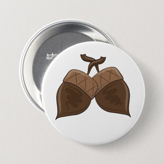 Rustieke herfstbos Natuur Ronde Button 7,6 Cm (Voorkant /achterkant)