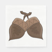 Rustieke herfstbos Natuur Servet (Voorkant)