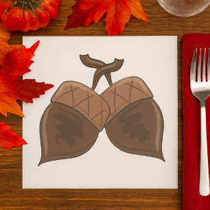 Rustieke herfstbos Natuur Servet