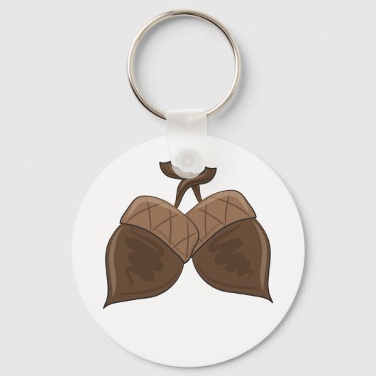 Rustieke herfstbos Natuur Sleutelhanger (Voorkant)