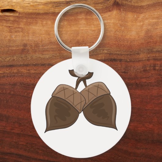 Rustieke herfstbos Natuur Sleutelhanger (Voorkant)