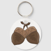 Rustieke herfstbos Natuur Sleutelhanger (Achterkant)