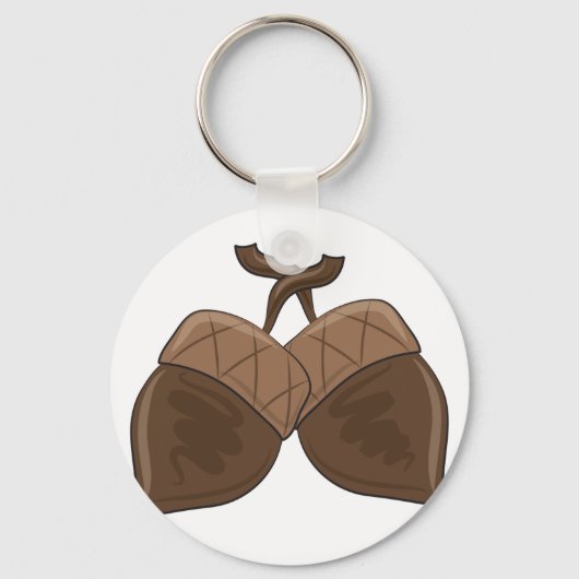 Rustieke herfstbos Natuur Sleutelhanger (Achterkant)