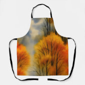 Rustieke herfstbos - Waterverf herfst Schort (Voorkant)