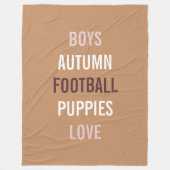 Rustieke Herfstbries Tailgate Shower Feestelijke K Fleece Deken (Voorkant)