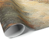 Rustieke Herfstkerk Waterverf Schilderij Decoupage Cadeaupapier (Rol Hoek)